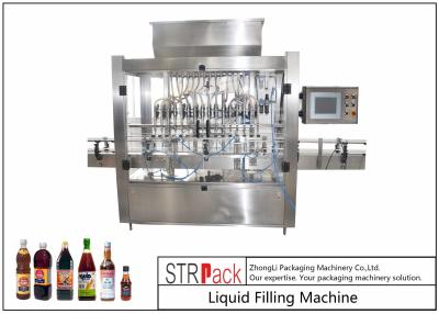 China 16 Nozzles Automatic Linear Liquid Filling Machine , Plastic Bottle filling machine for sale