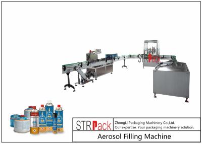 China Rotary Automatic Aerosol Gas Filling Machine Capacity 3600CPH For Butane Gas for sale