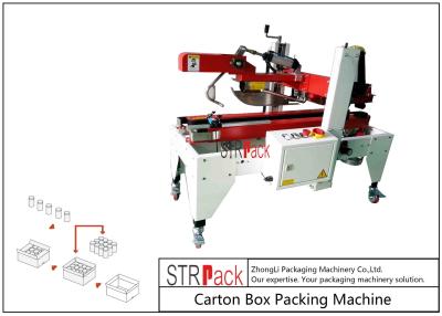 China Flaps Carton Packing Machine / Automatic Carton Folding Machine With Both Sides Drive for sale