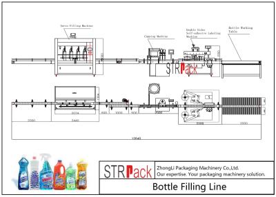 China Línea del embotellado de las sustancias químicas/línea detergente de la máquina de rellenar que hace espuma con la máquina de rellenar serva en venta