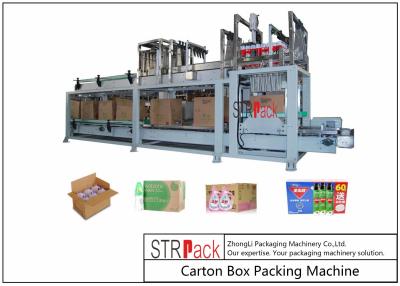 China Bottle Carton Case Packer Machine For Lubricating Oil / Aerosol Products Filling Line for sale
