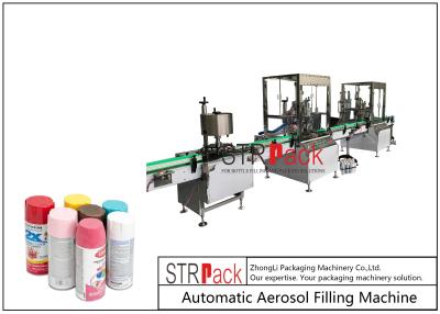 China 5m3/Min 560ml Spray Paint Aerosol Filling Machine 3600cans/H for sale