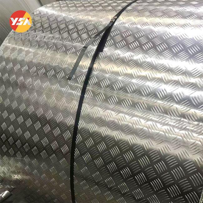 Embossed aluminum manufacturing process