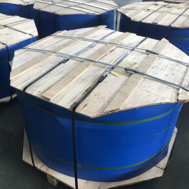 Secure packaging for embossed aluminum coils