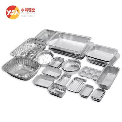 China Aluminum Foil Lunch Box Length 30-600mm Width 30-600mm Convenient And Hygienic Choice for sale