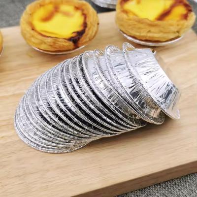 China Disposable Tin Foil Baking Packaging Pan Egg Tart Foil Tray Baking Pie en venta