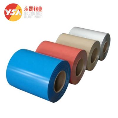 China 1060 3003 3004 5052 PE Pvdf Prepainted Color Coated Aluminum Coil Sheet Roll Strip for sale