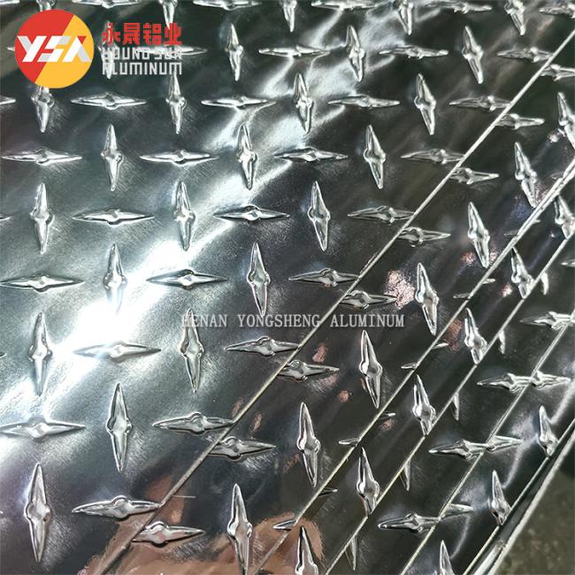 Embossed aluminum sheet manufacturing process