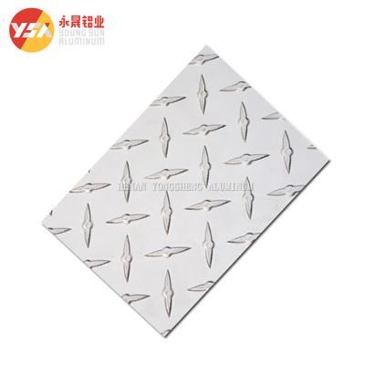China 6.5mm Aluminum Checkered Plate H32 Aluminum Diamond Plate 4x8 Sheet for sale