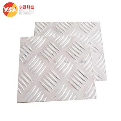 China 3003 Aluminum Checker Plate Sheet Embossed Aluminum Tread Plate For Anti Slip Stairs for sale