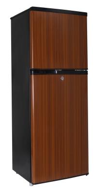 China Wooden Mini Two Door Fridge Freezer / Dual Door In Door Refrigerator for sale