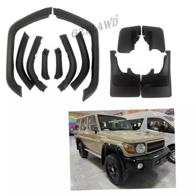 China Car Accessories 3.0mm Mud Flaps Fender Flares Splash Guards Mudguards For LC76 for sale