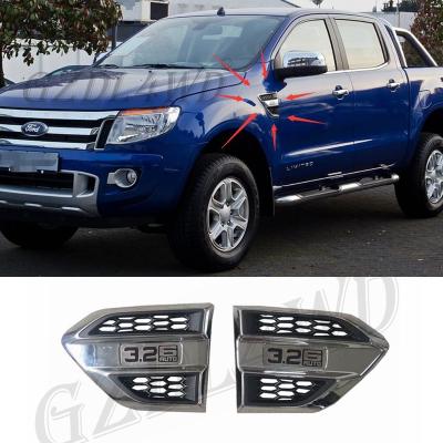 China Plastic Wind Port Cover Fender Side Air Outlet Air Flow Outlet Cover Trim For Ford Ranger for sale