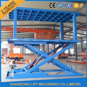 China Indoor / Outdoor Double Car Parking Hydraulic Platform Lift 1 ton - 20 ton Load Capacity Custom for sale