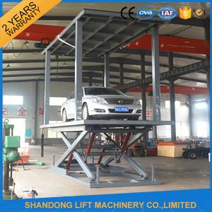 China Car Lift Ramps Double Deck Car Parking System with Electricity Leakage Protection Device for sale