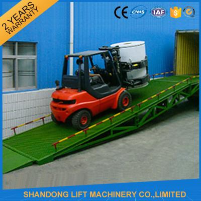 China Shipping Container Heavy Duty Industrial Loading Ramps , Steel Loading Dock Truck Ramps for sale