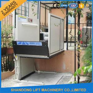 China 1m - 6m Home Vertical Wheelchair Lift ,  Exterior Residential Outside Elevators for Homes  for sale