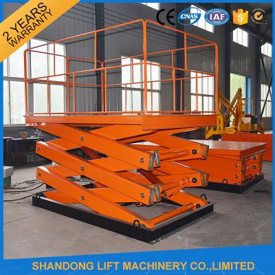 China 1 ton 3.3 m CE Electric Hydraulic Scissor Lift Platform for Material Handling for sale