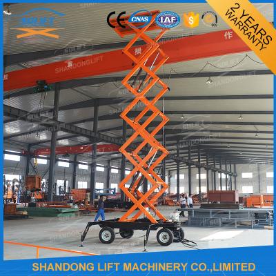 China Mobile Platform Lift , 300kg 500kg 1000kg Load Capacity Hydraulic Scissor Lift Trolley  for sale
