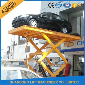 China Residential Hydraulic Scissor Car Lift , Automotive Car Lift for Home Garage Portable  for sale