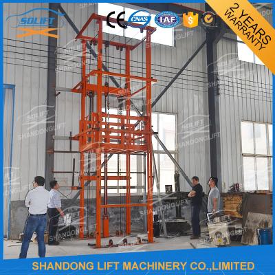 China 2.5T 3.6m Warehouse Hydraulic Elevator Lift for Goods , 3-6m/min for sale