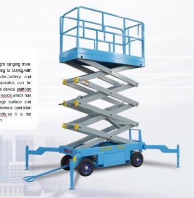 China Hydraulic Mobile Platform Lift Small Electric Scissor Lift SGS BV for sale
