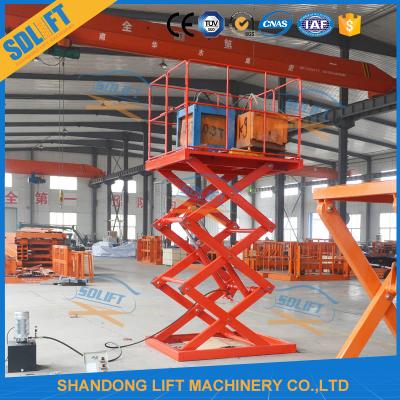 China Safe 1.5T 3.5M Stationary Hydraulic Scissor Lift Hydraulic Warehouse Scissor Lift for sale