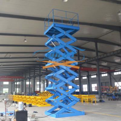 China 5T 6M Heavy Duty Stationary Hydraulic Scissor Lift Warehouse Cargo Lift With CE for sale