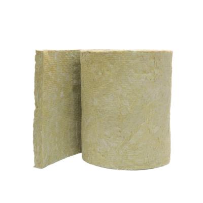 China Insulation Material Low Density Rock Wool Roll Bare Type en venta