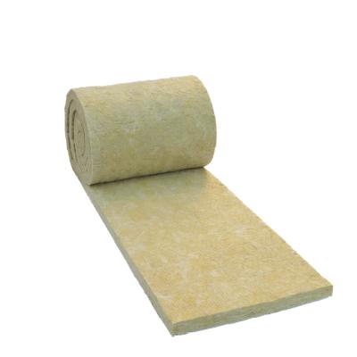 China Waterproof Fireproof Stone Wool Felt Rock Wool Blanket For Roofing Insulation Te koop