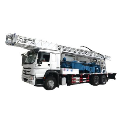China 600M Special Vehicles SINOTRUK HOWO Truck Mounted Drilling Rig Generator 30kw for sale