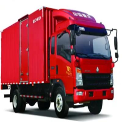 China Light Duty Sinotruk Howo 4x2 6 wheel Box Cargo Truck 140HP  Lorry Truck With 18cbm 20cbm Loading Capcity for sale