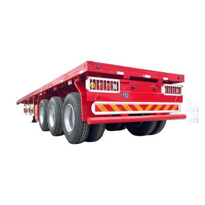 China 60 Ton Flatbed Semi Trailer Shipping Container For Sale for sale