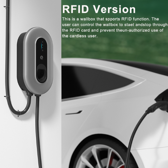 Wall-Mount/Pole-Mount EVSE EV Charger with Plastic PC94V0 Enclosure 4