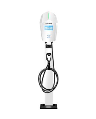 China AC 240V Electric Vehicle Charging Station EV Charging Pile with RFID Card Key Operating Temperature From -30℃ To +50℃ for sale