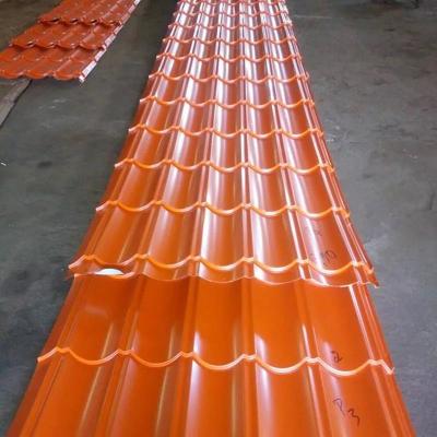 China Ppgi Metalen IJzer Zink Dakbedekking Galvalume Grof PPGI Staal Dakprofiel Plaat Kleur Gecoate Grof Zink Dakplaat Te koop
