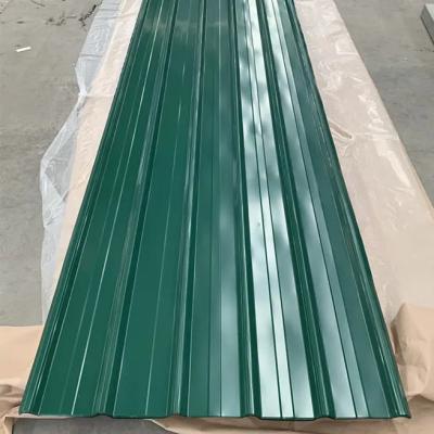 China Galvanized Color Coated Corrugated Steel Roofing PPGI Steel Sheet Metal ASTM SGCC CGCC Low Slope Roofing for sale