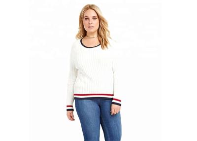 China Polyester Cable Winter Oversized Knit Sweaters Computer Knitted Technology for sale