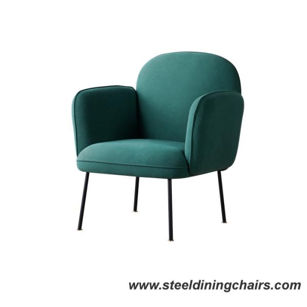 Quality 840mm 890mm Woolen Fabric Upholstered Restaurant Chairs For Coffee Shop for sale