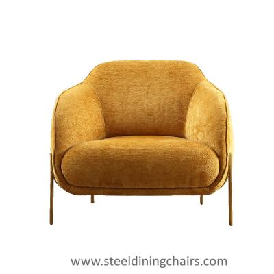 Chine D'accent de tissu de pilou 1 Seater sofa moderne d'acier inoxydable à vendre