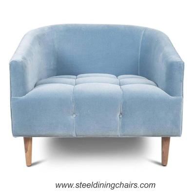 China Terciopelo americano de la ropa los 78cm los 70cm del salón del ocio 1 Seater Sofa Chair en venta