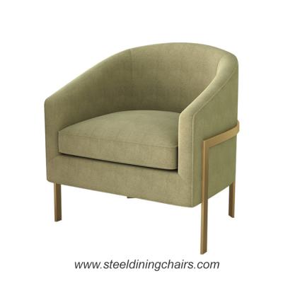 China Sofá de lino de acero inoxidable de Seater del hotel de la sala de estar italiana de la oficina 1 en venta