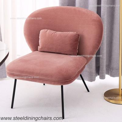 China Velvet Shell One Seater Armchair for sale