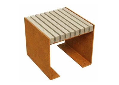 China Garden Corten Steel Benches and Seats for sale
