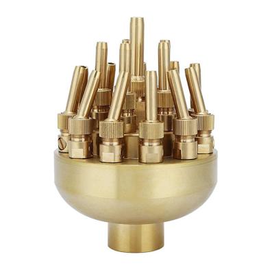 China Copper or Stainless Steel Adjustable 3-layer Flower Nozzle Fountain for sale