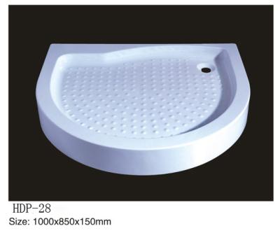 China Acrylic shower tray, shower basin,acrylic shower base HDP-28 1000X850X150 for sale