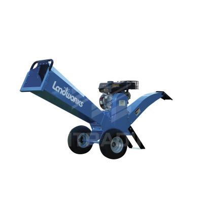 China 13HP Wood Chipper Shredder Double Sides Blades With Adjustable Discharge Chute for sale
