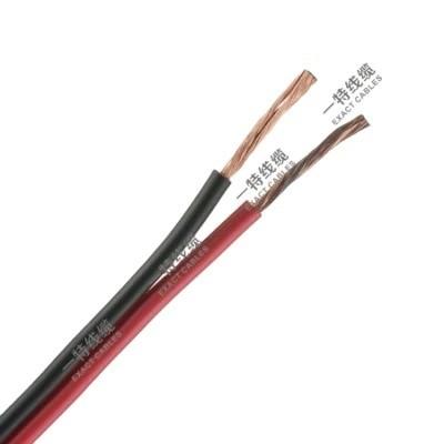 China 2X2.0 Clear Transparent Red/Black BC TC CCA TCCA PVC Insulation Loudspeaker Speaker Cable for sale
