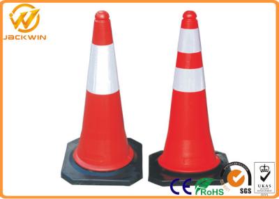 China Heavy Duty Rubber Base Traffic Management Cones Water Proof 2.5KG Weight for sale