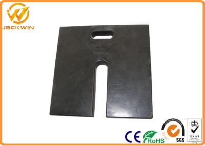 China Durable Recycled Rubber Sign Pedestal Base Black Color For Delineator Post for sale